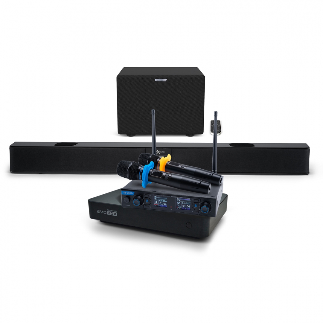Hi-End караоке-система EVOBOX Premium + EvoSoundBar (саундбар с караоке) в Наро-фоминске