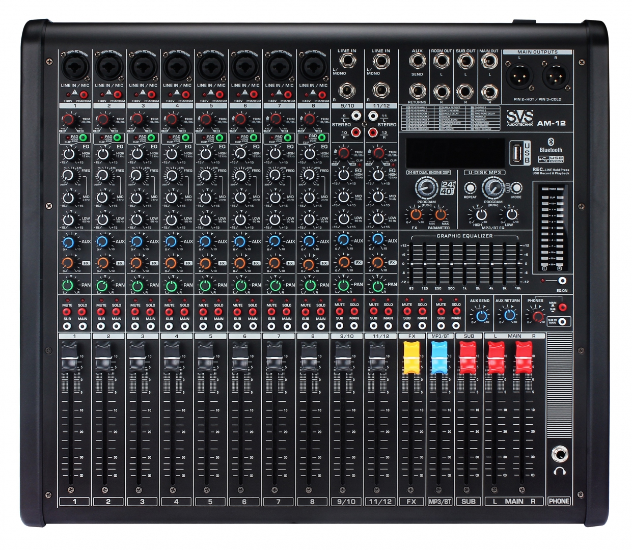 SVS Audiotechnik mixers AM-12 Микшерный пульт аналоговый, 12-канальный в Наро-фоминске